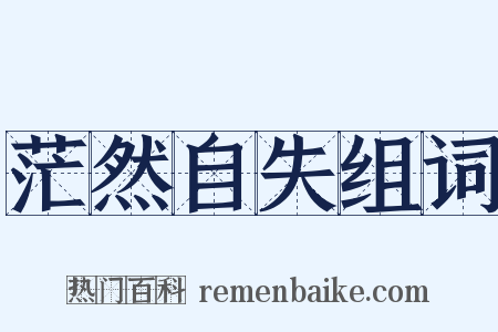 茫然自失组词是什么意思的图片